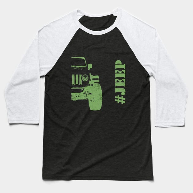 Jeep off road design Baseball T-Shirt by WOS